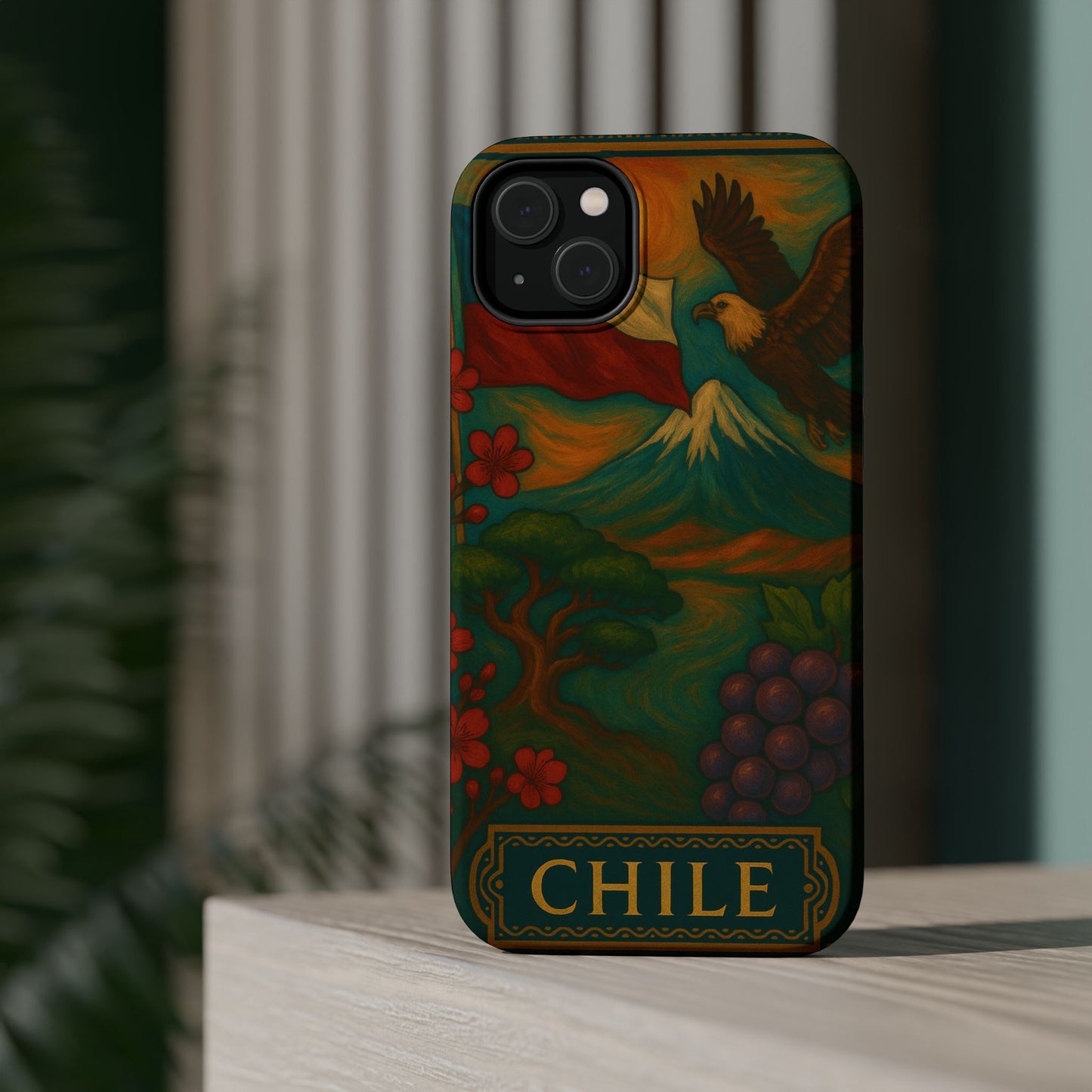 "Funda Magnética Reforzada Magnética Reforzada Chile: Naturaleza Indómita y Horizontes Eternos 🏔️🍇🏜️"