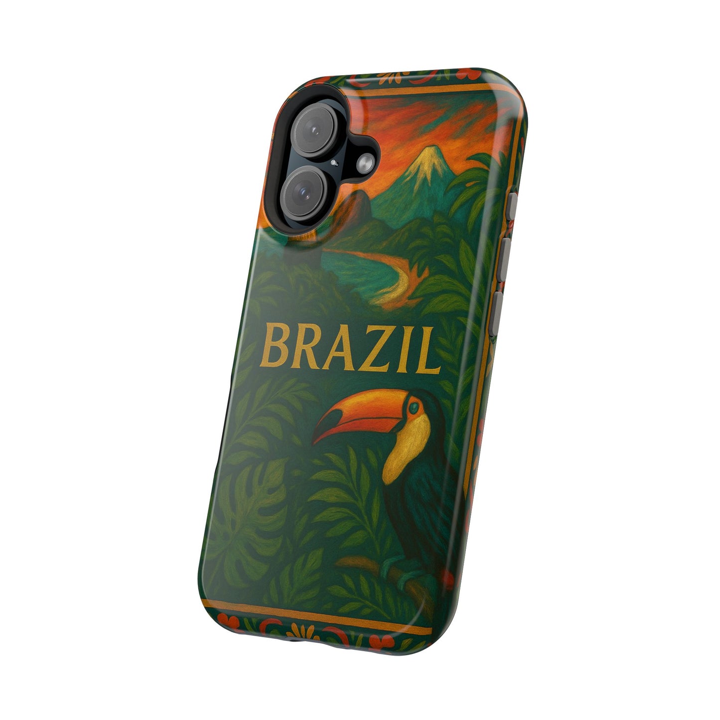 "Funda Magnética Reforzada Magnética Reforzada Brasil: Ritmo, Naturaleza y Alegría Infinita 🎶🌴🏖️"
