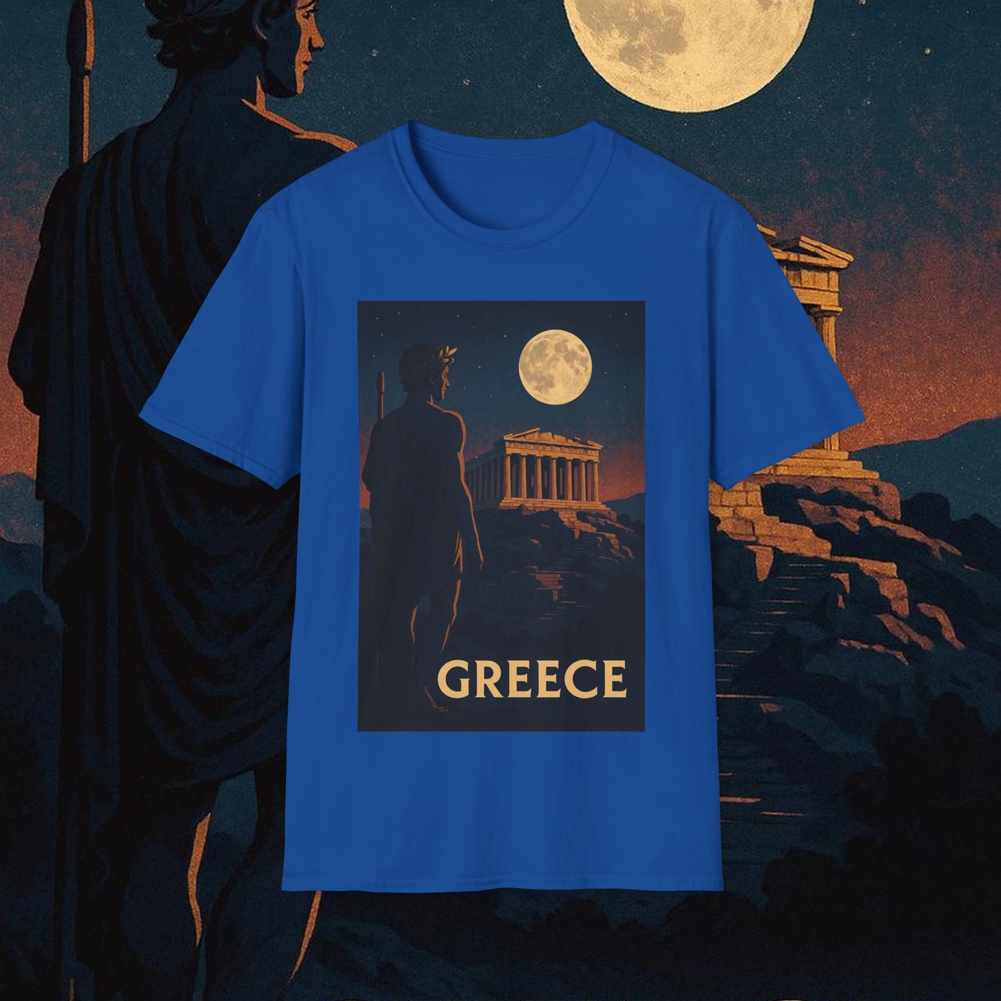 "Camiseta Grecia: Cuna de Dioses, Maravillas y Filosofía 🌊🏛️⚡"
