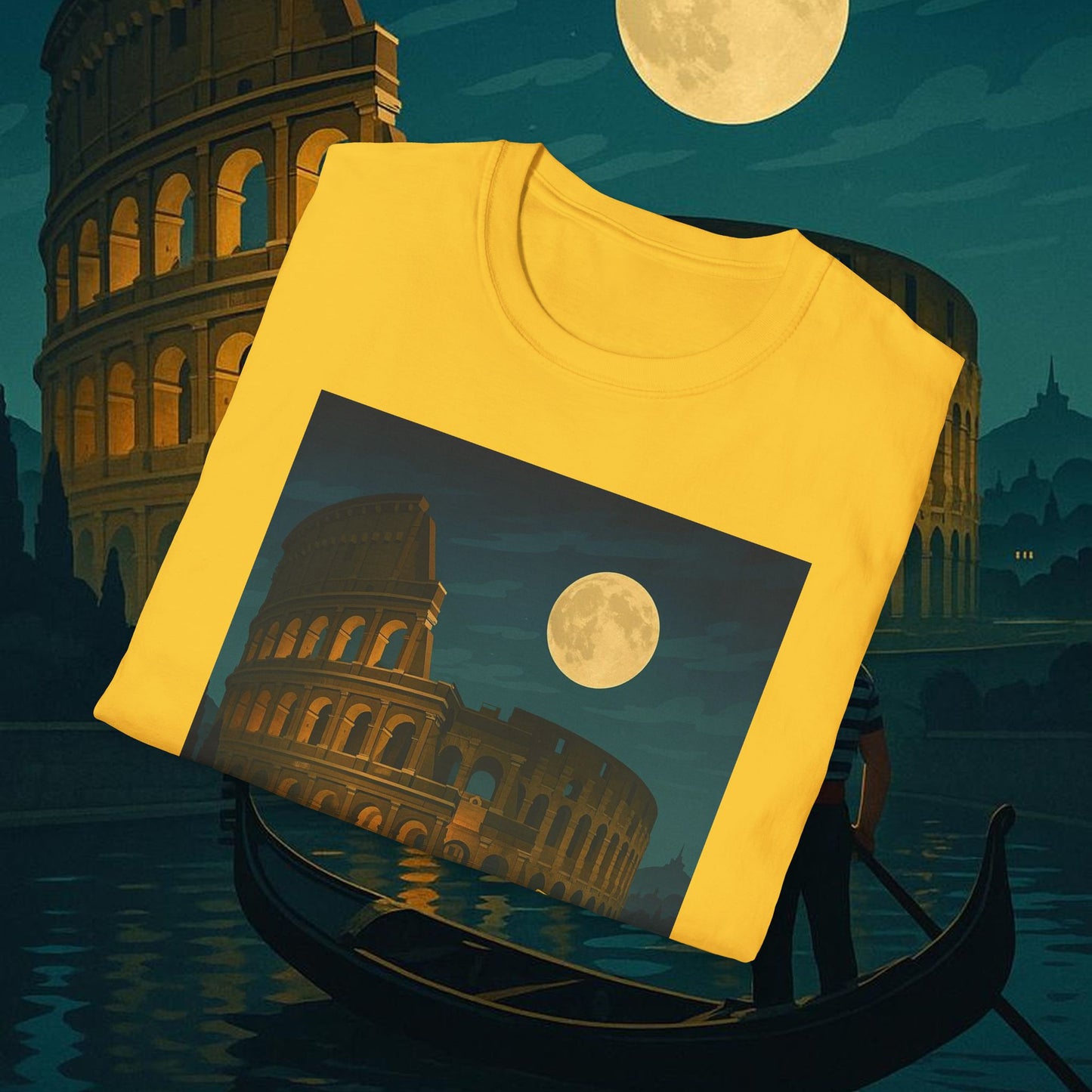 "Camiseta Italia: Arte, Pasión y Sabores Eternos 🎨🍝🏛️"