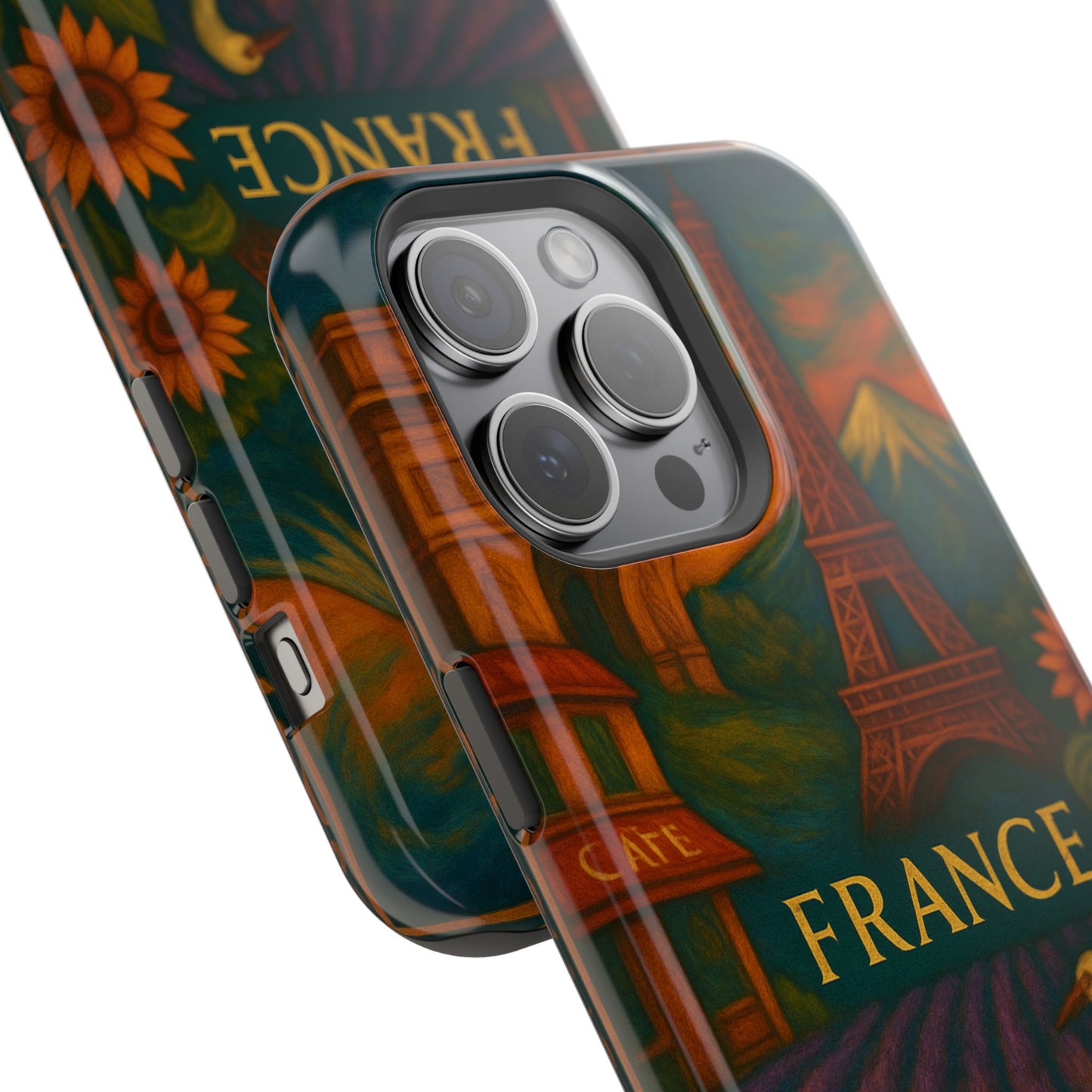 "Funda Magnética Reforzada Francia: Romance bajo la Luna 🌙🗼✨"