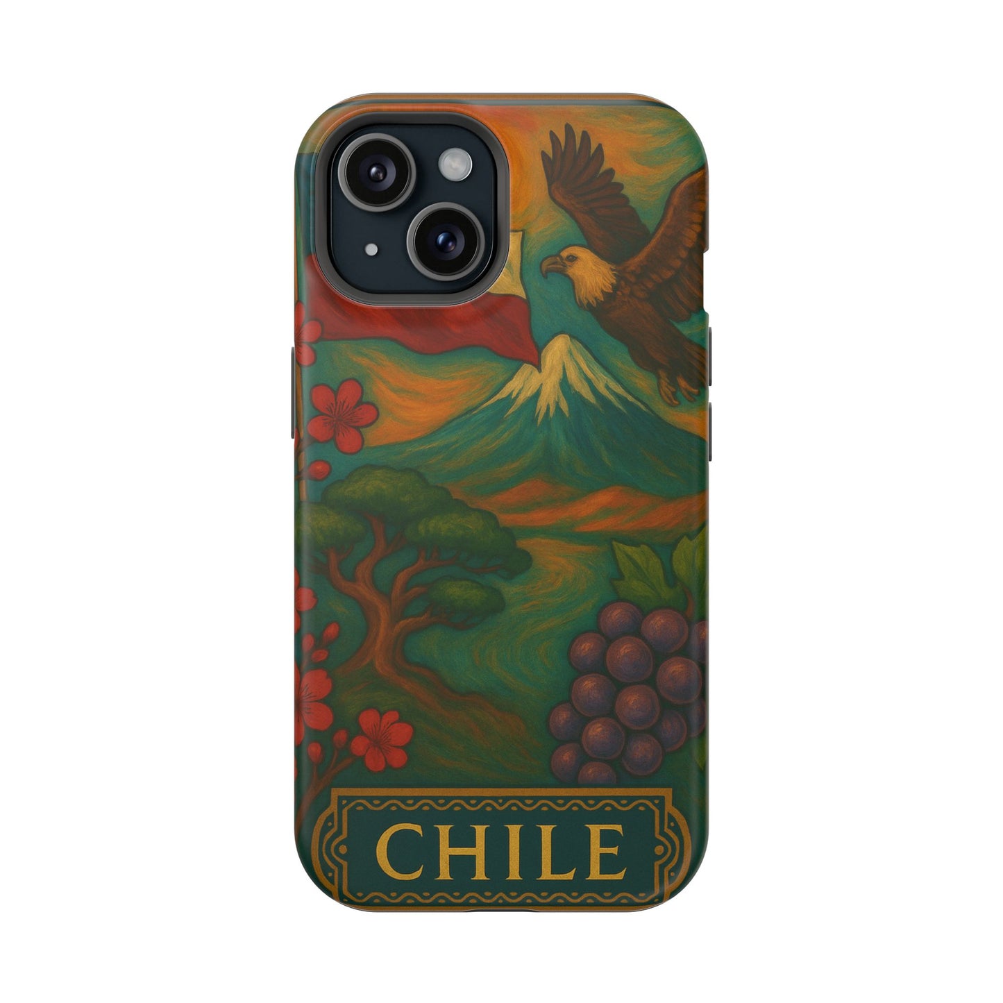 "Funda Magnética Reforzada Magnética Reforzada Chile: Naturaleza Indómita y Horizontes Eternos 🏔️🍇🏜️"