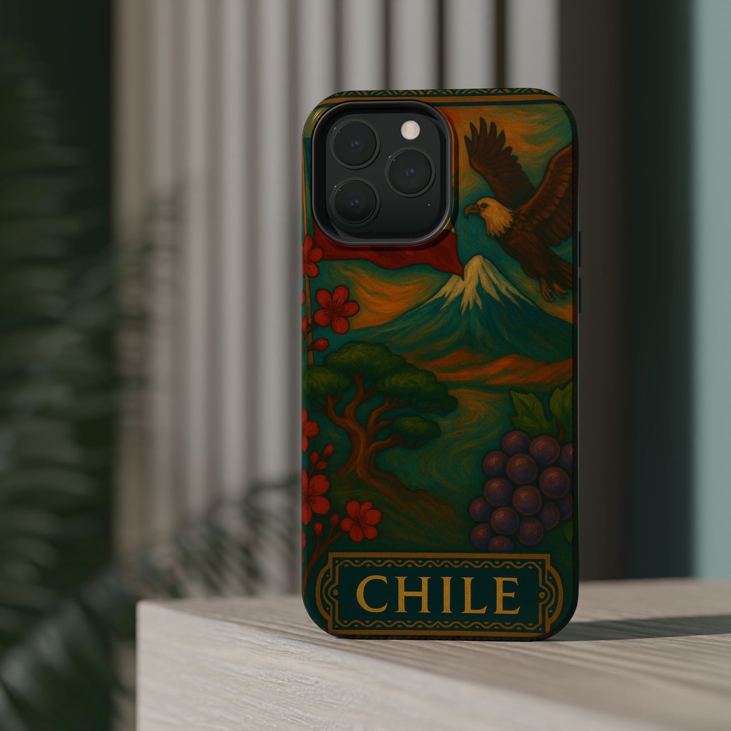 "Funda Magnética Reforzada Magnética Reforzada Chile: Naturaleza Indómita y Horizontes Eternos 🏔️🍇🏜️"