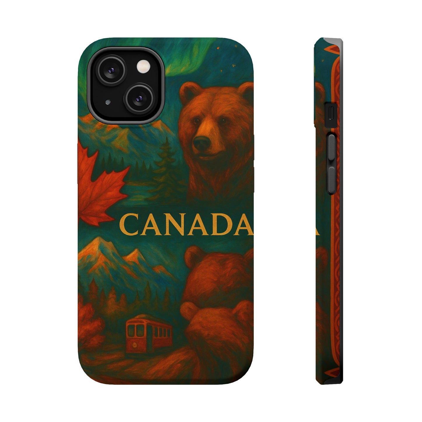 "Funda Magnética Reforzada Magnética Reforzada Canadá: Naturaleza Majestuosa y Espíritu Libre 🍁🏞️🦌"