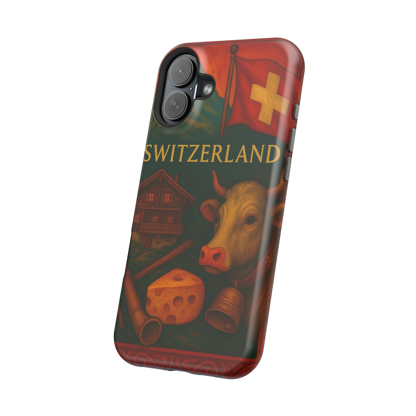 "Funda Magnética Reforzada Magnética Reforzada suiza❄️ – Tierra de montañas majestuosas y precisión legendaria"
