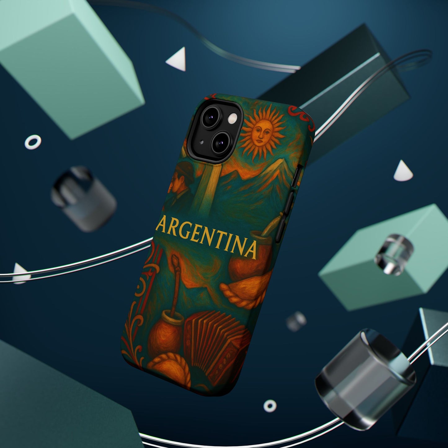 "Funda Magnética Reforzada Argentina: Pasión, Tradición y Tierra de Sueños🔥🏞️"