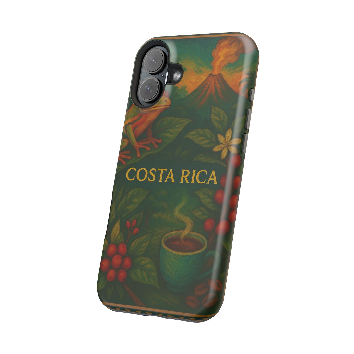 "Funda Magnética Reforzada Magnética Reforzada Costa Rica: Pura Vida entre Volcanes y Selvas 🌋🌴🦜"