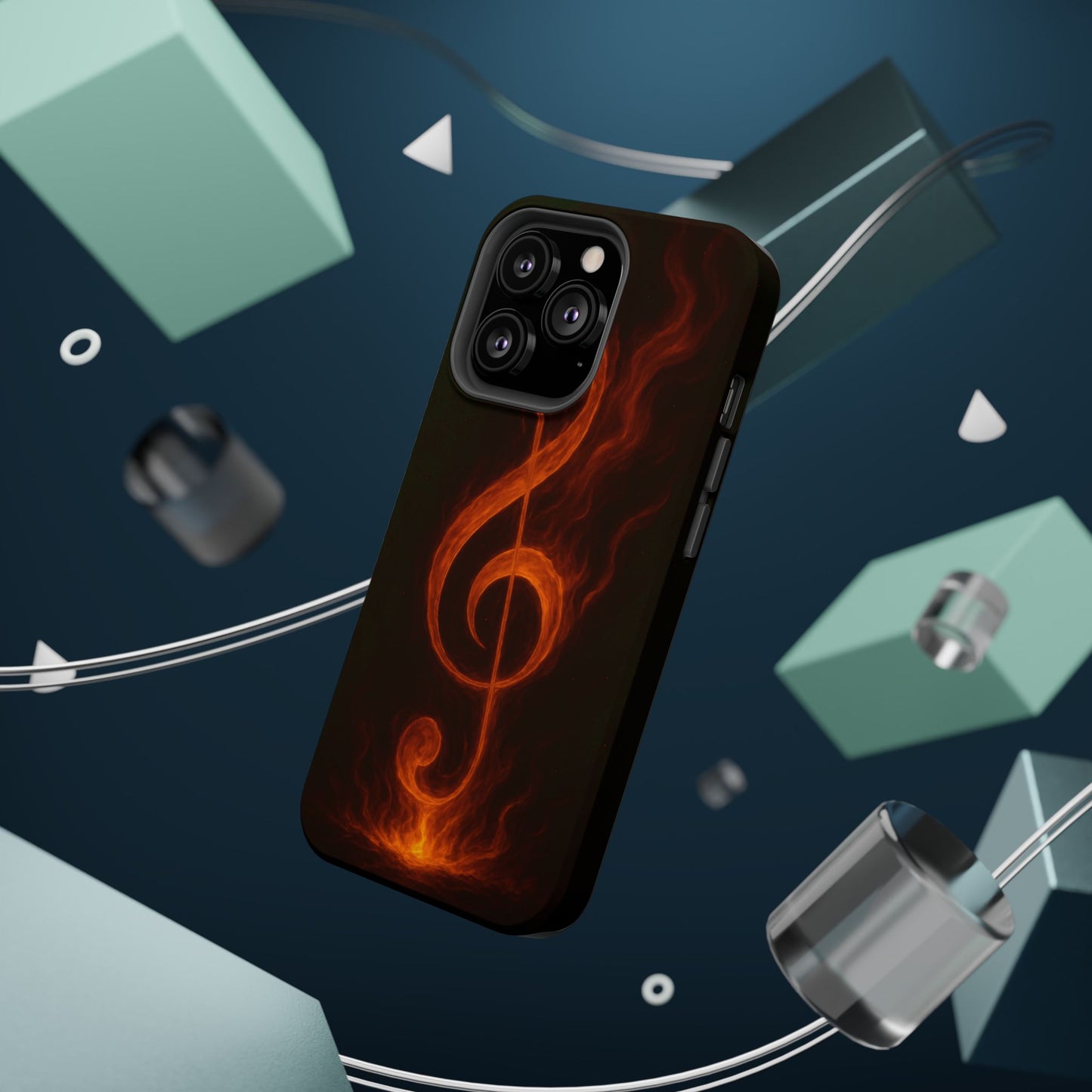 "Reinforced Magnetic Case Reinforced Magnetic Treble Clef 🎼🔥Where a note is born... a flame is born.” 🔥🎼