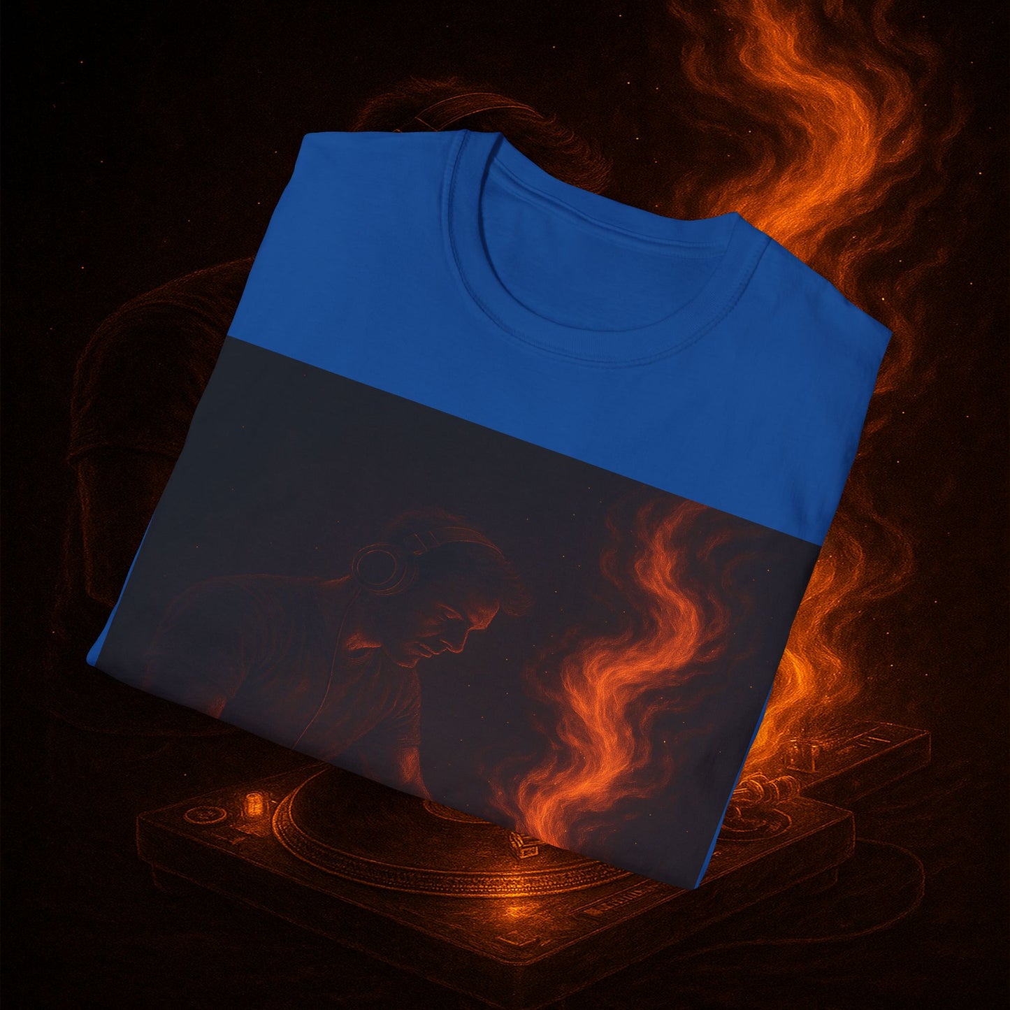 "Camiseta dj 🎧🔥 No mezclas canciones… mezclas fuego.” 🔥🎧
