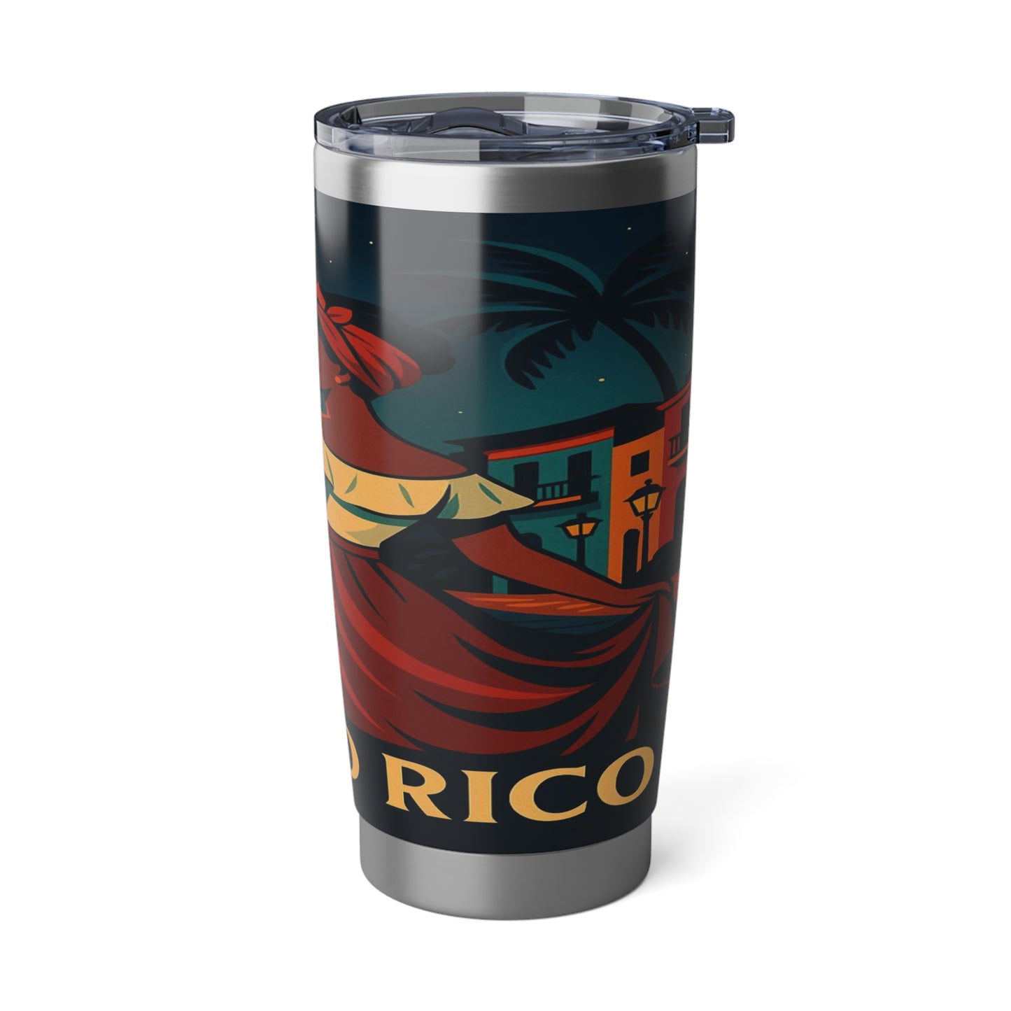"Vaso Térmico Vagabond 20oz Puerto Rico – Ritmo, alma y color caribeño"