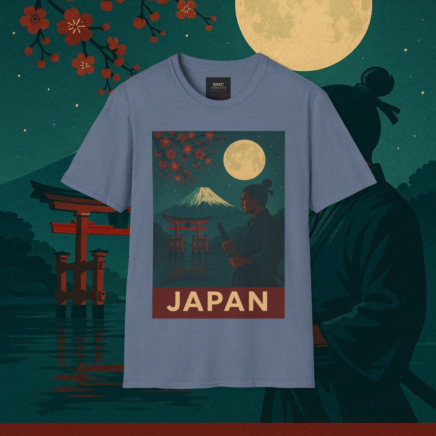 "Camiseta Japón: Tradición entre Cerezos y Montañas 🌸⛩️🗻"