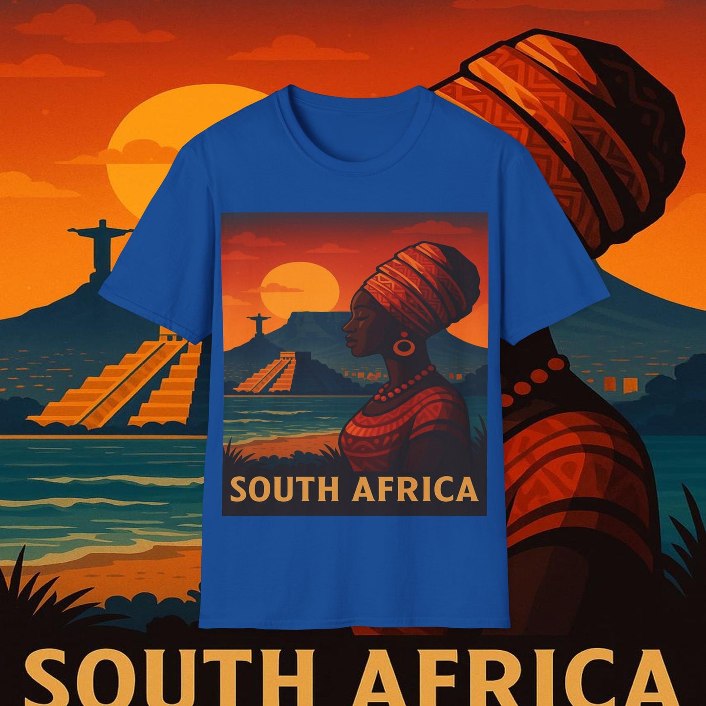 "Camiseta Sudáfrica 🌍 – Un mundo de aventuras y diversidad"