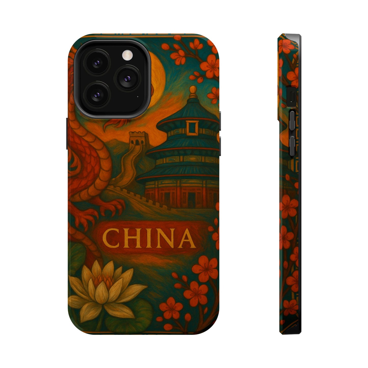 "Funda Magnética Reforzada Magnética Reforzada China – Dragones, murallas y leyendas eternas"
