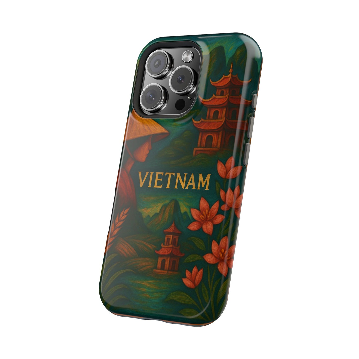 "Reinforced Magnetic Case Vietnam: Tradition, Nature and Ancestral Legends 🎋🏯🐉"