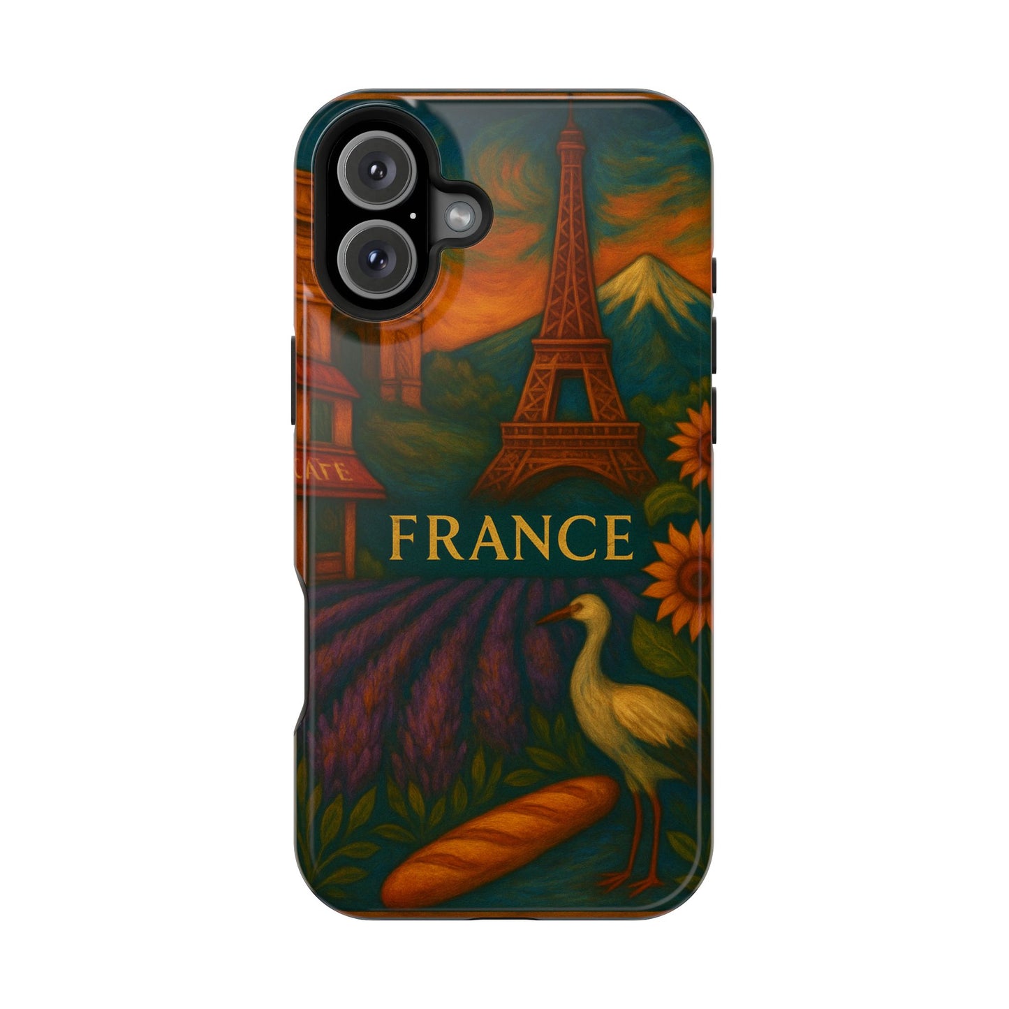 "Funda Magnética Reforzada Francia: Romance bajo la Luna 🌙🗼✨"