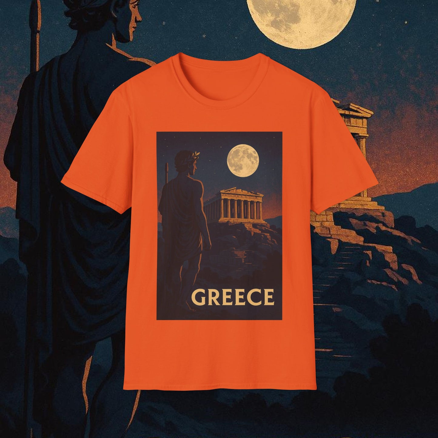 "Camiseta Grecia: Cuna de Dioses, Maravillas y Filosofía 🌊🏛️⚡"