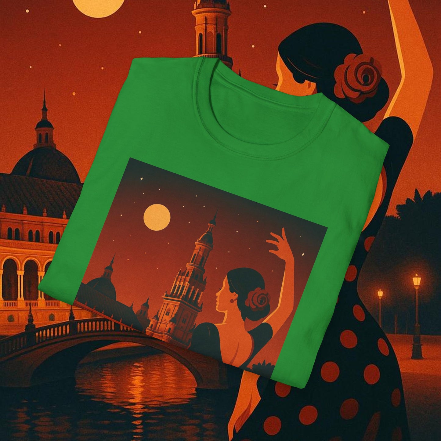 "Camiseta España: Pasión, Arte y Sabores que Enamoran 🎨💃🍷"