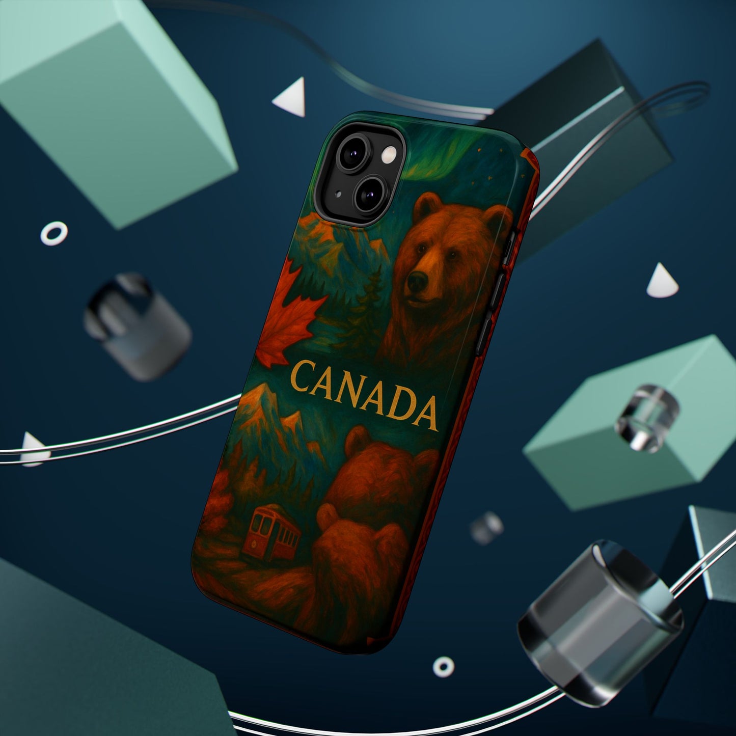 "Funda Magnética Reforzada Magnética Reforzada Canadá: Naturaleza Majestuosa y Espíritu Libre 🍁🏞️🦌"