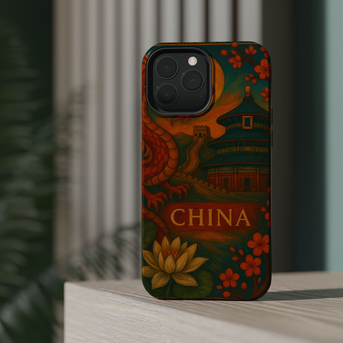 "Funda Magnética Reforzada Magnética Reforzada China – Dragones, murallas y leyendas eternas"
