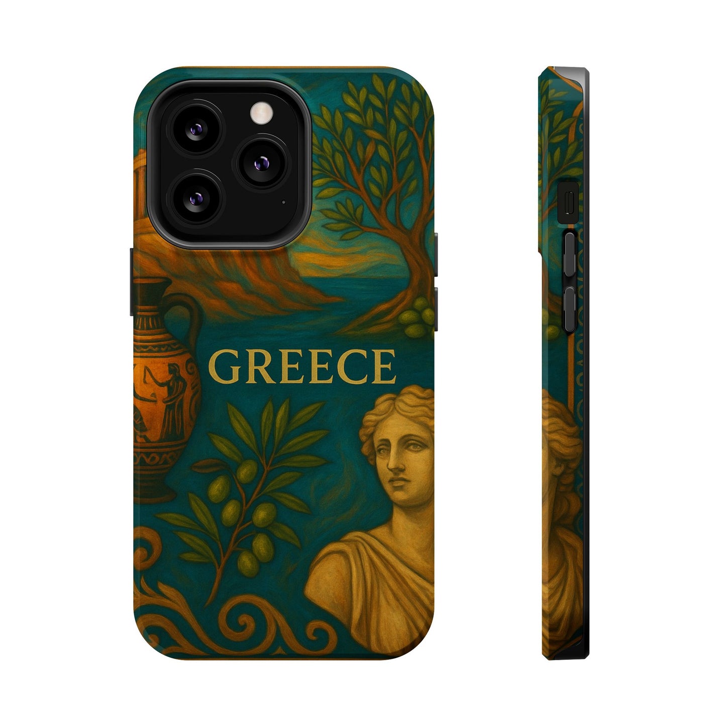 "Funda Magnética Reforzada Magnética Reforzada Grecia: Cuna de Dioses, Maravillas y Filosofía 🌊🏛️⚡"