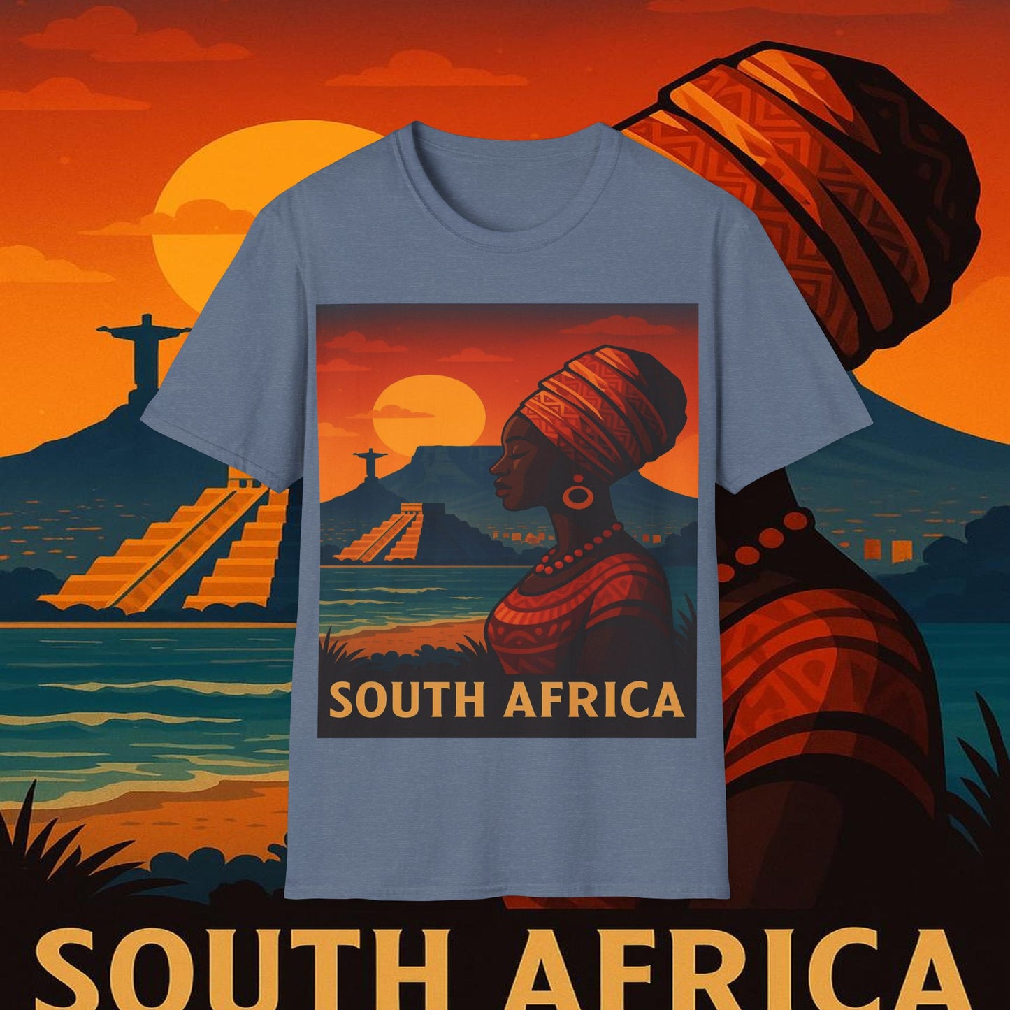 "Camiseta Sudáfrica 🌍 – Un mundo de aventuras y diversidad"