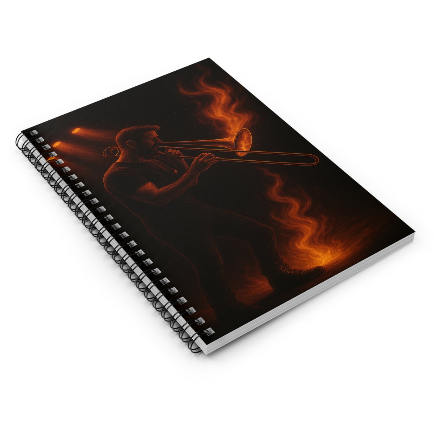 "libreta Trombón 🎷🔥No todos los fuegos hacen ruido… algunos tocan el alma.” 🔥🎷