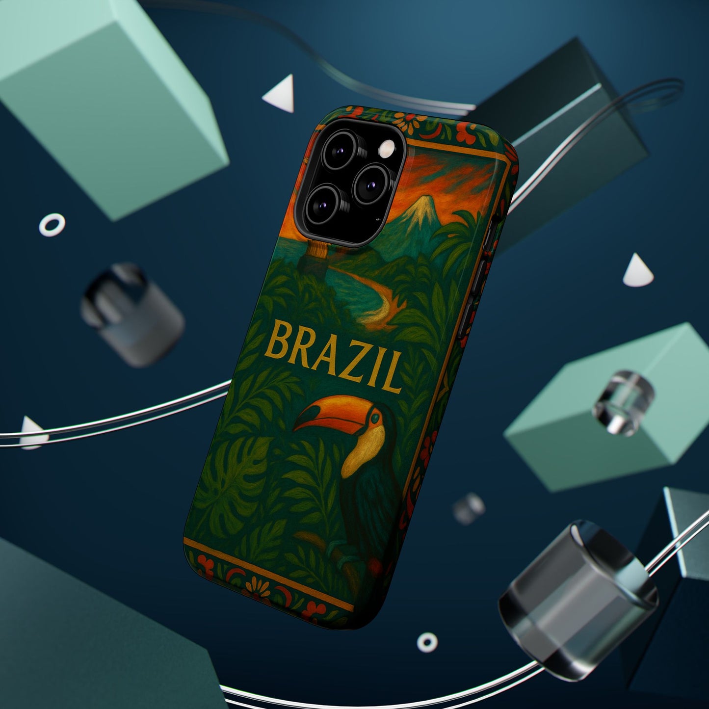 "Funda Magnética Reforzada Magnética Reforzada Brasil: Ritmo, Naturaleza y Alegría Infinita 🎶🌴🏖️"