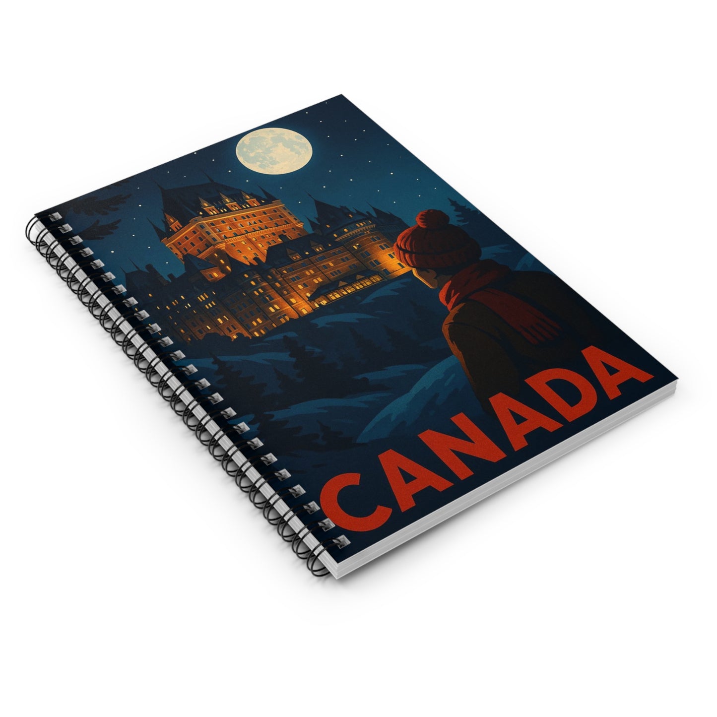 "libreta Canadá: Naturaleza Majestuosa y Espíritu Libre 🍁🏞️🦌"