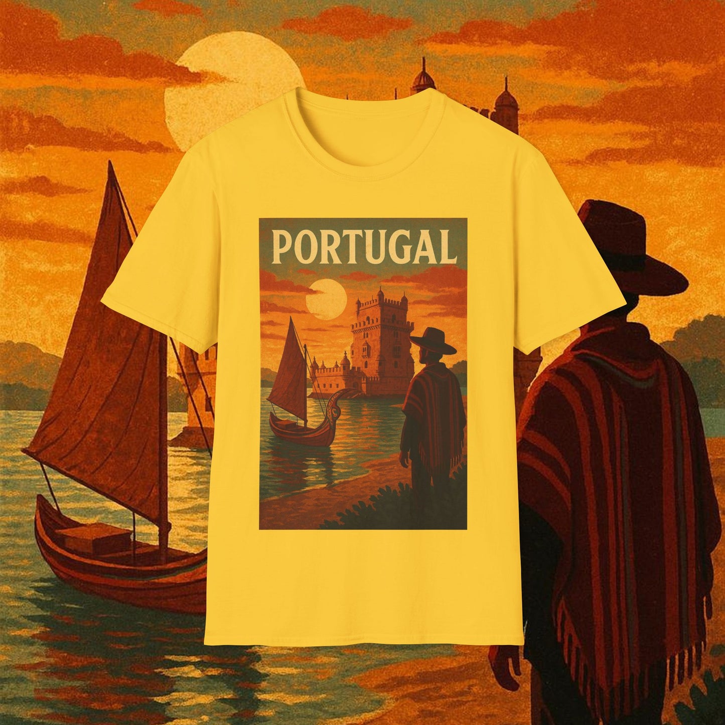 "Camiseta Portugal: Encanto Atlántico, Fados y Azulejos 🌊🎶🧿"