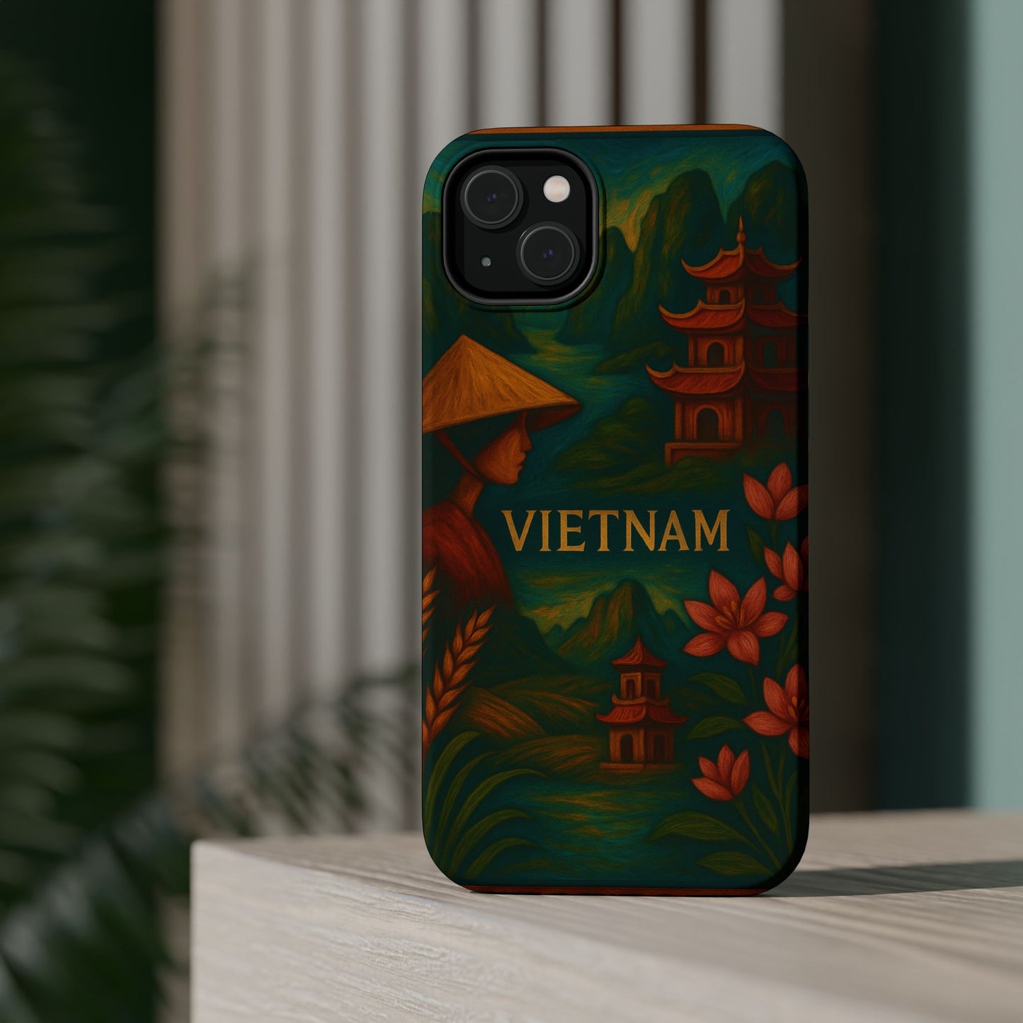 "Reinforced Magnetic Case Vietnam: Tradition, Nature and Ancestral Legends 🎋🏯🐉"