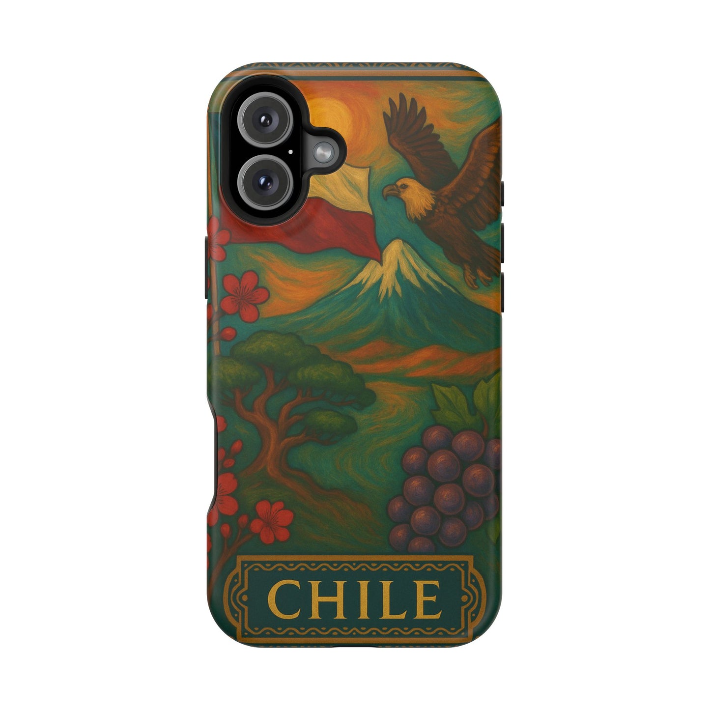 "Funda Magnética Reforzada Magnética Reforzada Chile: Naturaleza Indómita y Horizontes Eternos 🏔️🍇🏜️"