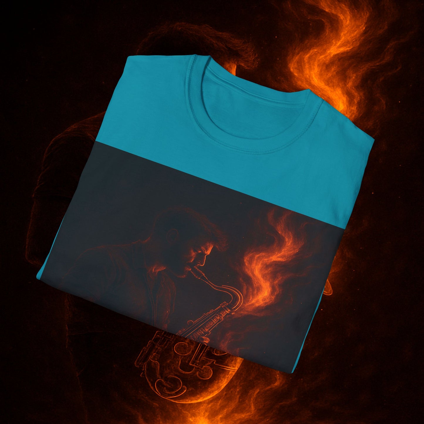 "Camiseta sax 🎷🔥 Haz que arda cada nota.” 🔥🎷