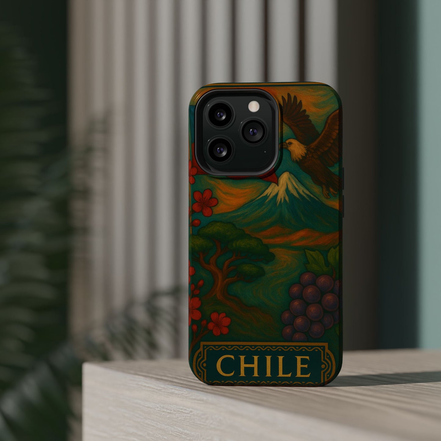 "Funda Magnética Reforzada Magnética Reforzada Chile: Naturaleza Indómita y Horizontes Eternos 🏔️🍇🏜️"