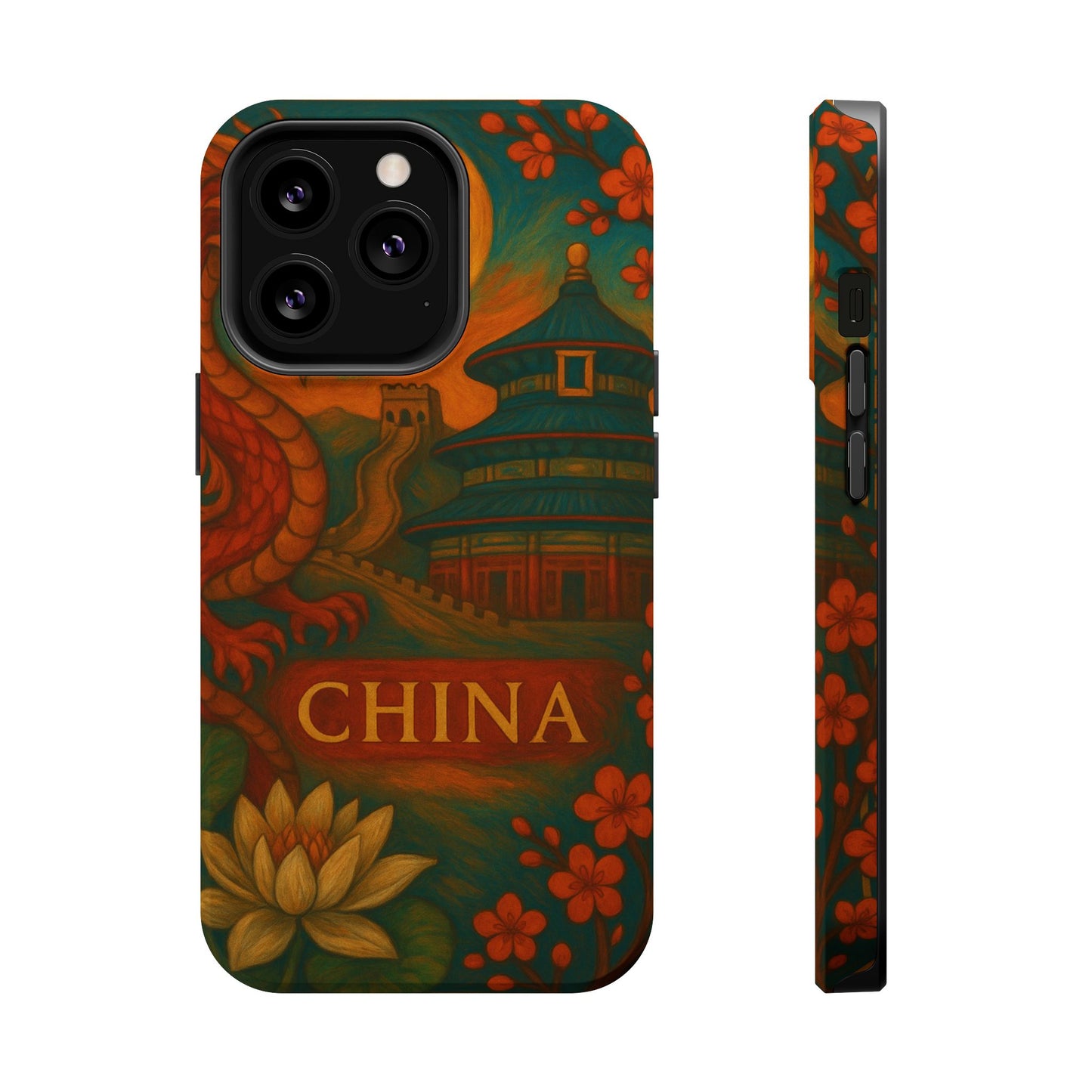 "Funda Magnética Reforzada Magnética Reforzada China – Dragones, murallas y leyendas eternas"