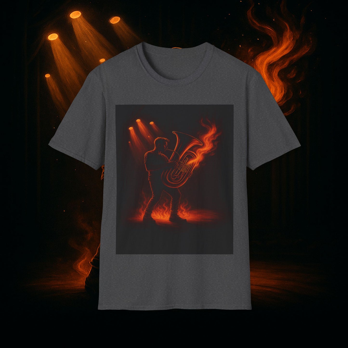 "Camiseta Tuba 🎺🔥 Cuando el alma suena, todo arde.”
