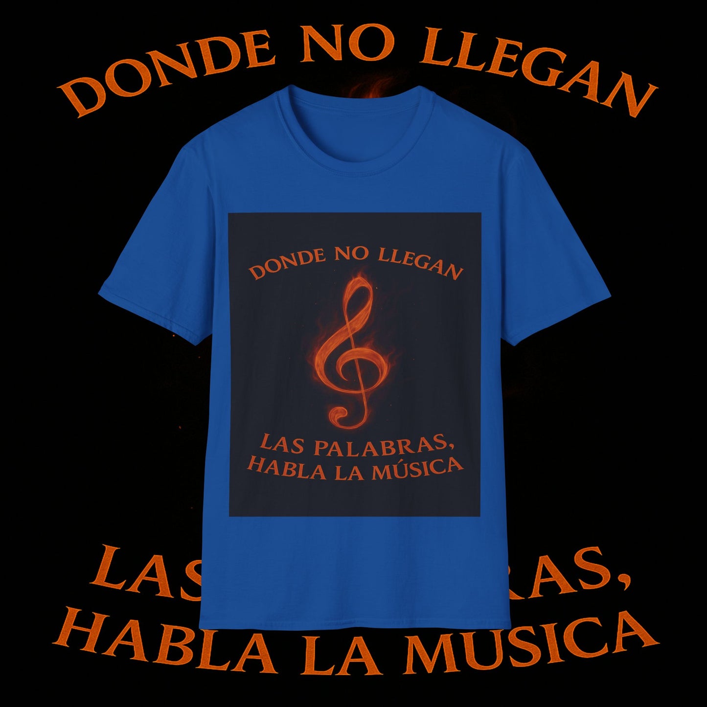"Camiseta clave de sol 🎼🔥 “Donde nace una nota… nace una llama.” 🔥🎼