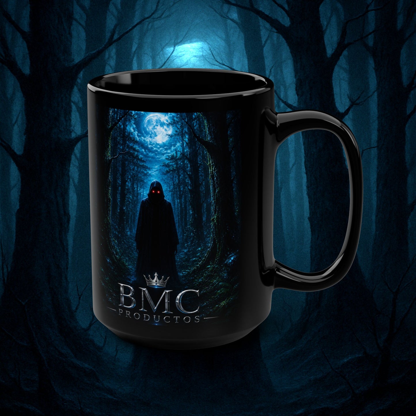 "Taza 🖤 El Vigía del Bosque Oscuro"