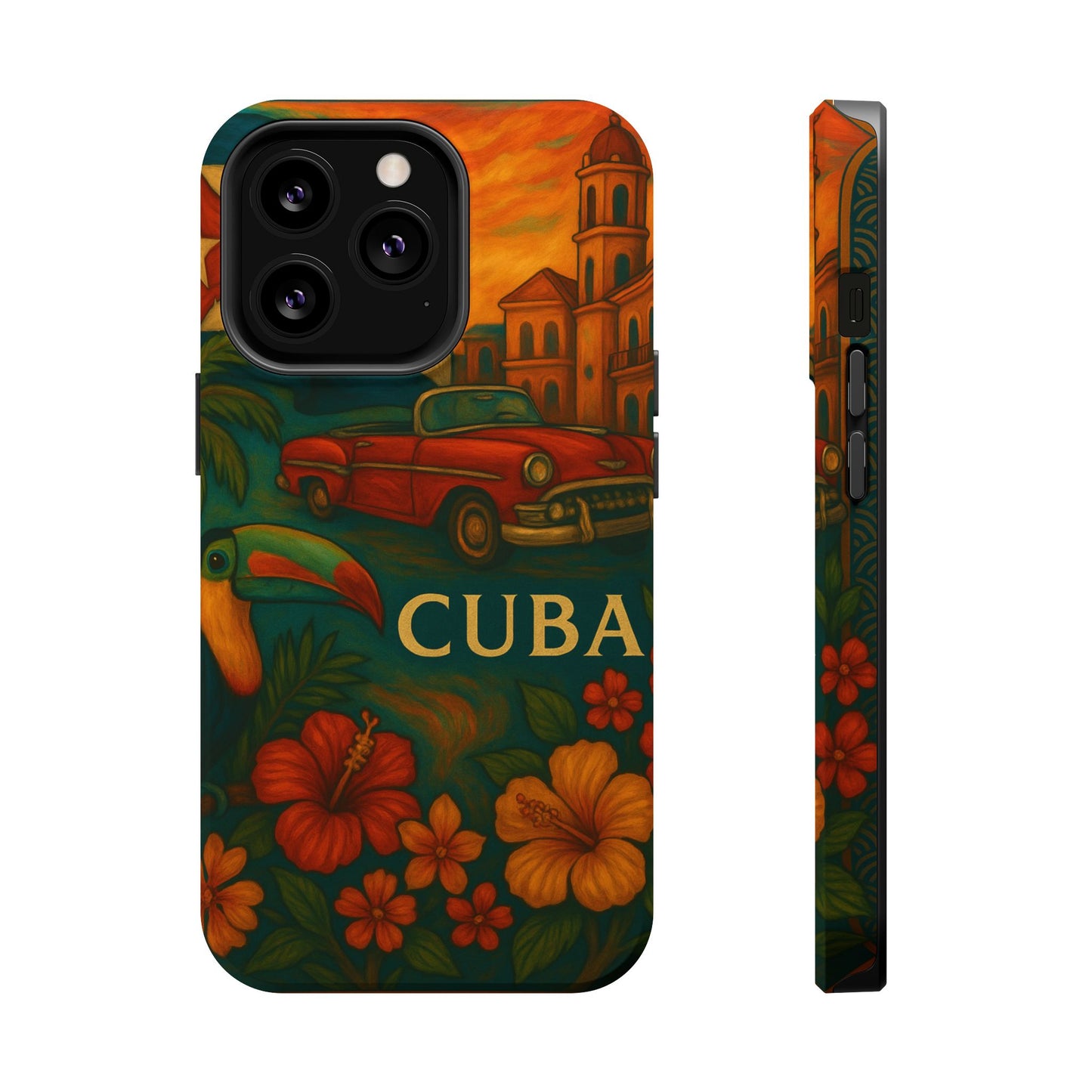 "Reinforced Magnetic Case Reinforced Magnetic Case Cuba: Rhythm, History and Caribbean Charm 🎺🚗🌴"