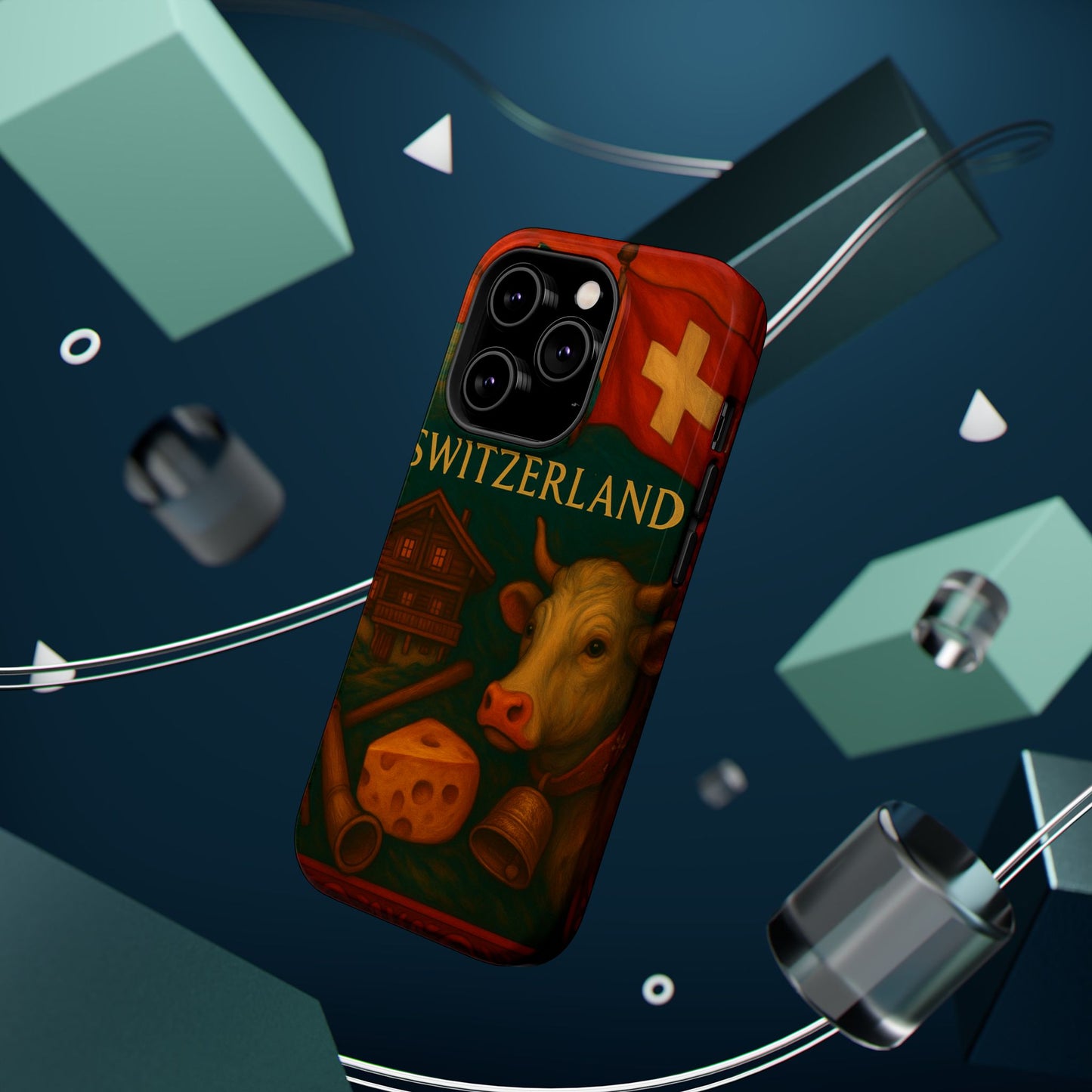 "Funda Magnética Reforzada Magnética Reforzada suiza❄️ – Tierra de montañas majestuosas y precisión legendaria"