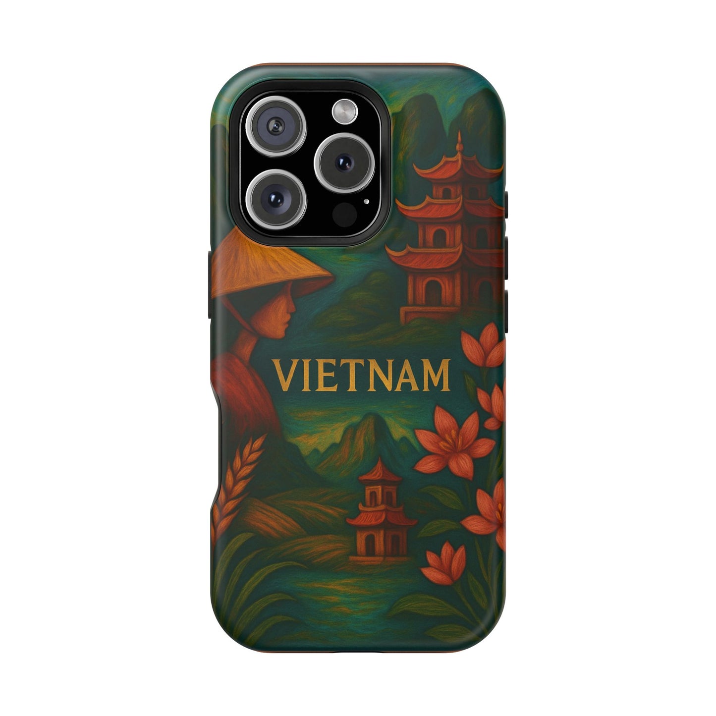 "Reinforced Magnetic Case Vietnam: Tradition, Nature and Ancestral Legends 🎋🏯🐉"
