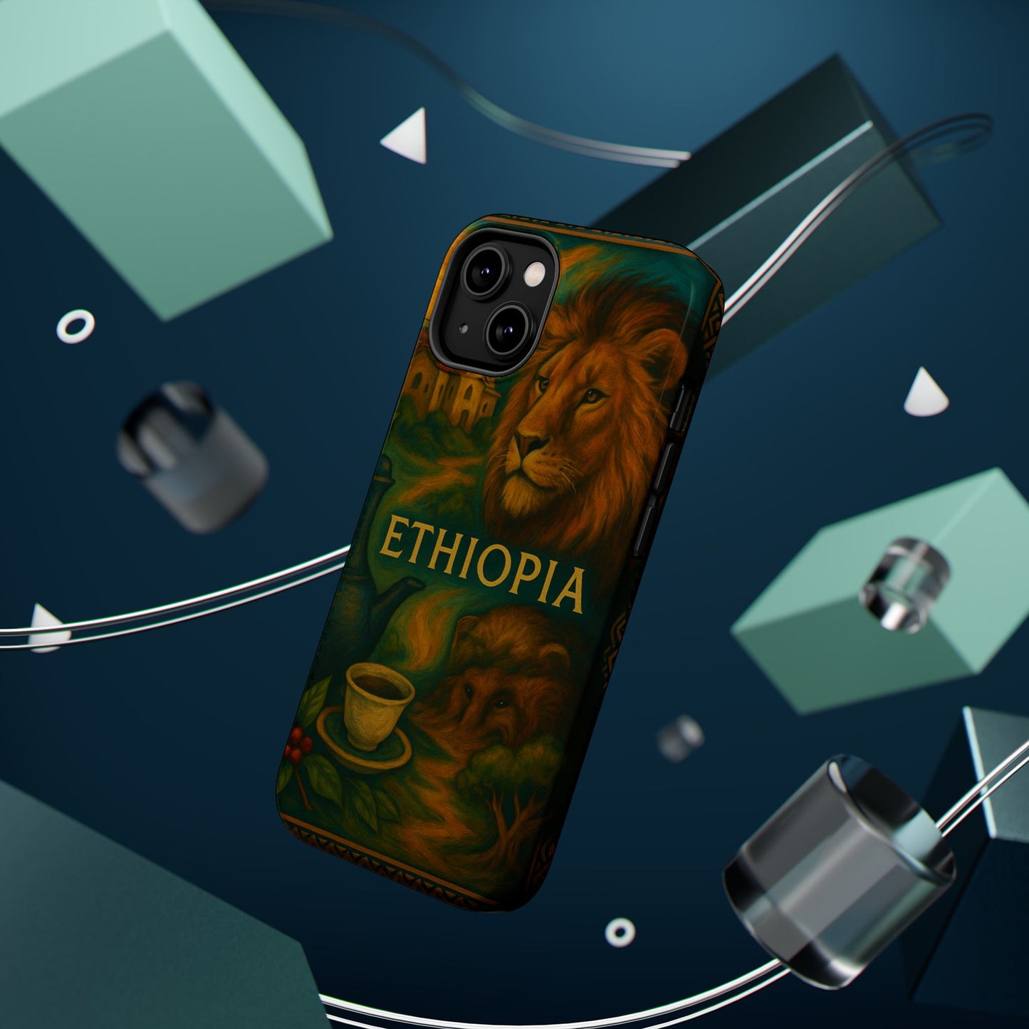 "Reinforced Magnetic Case Ethiopia – Sacred Land and Ancestral Soul"