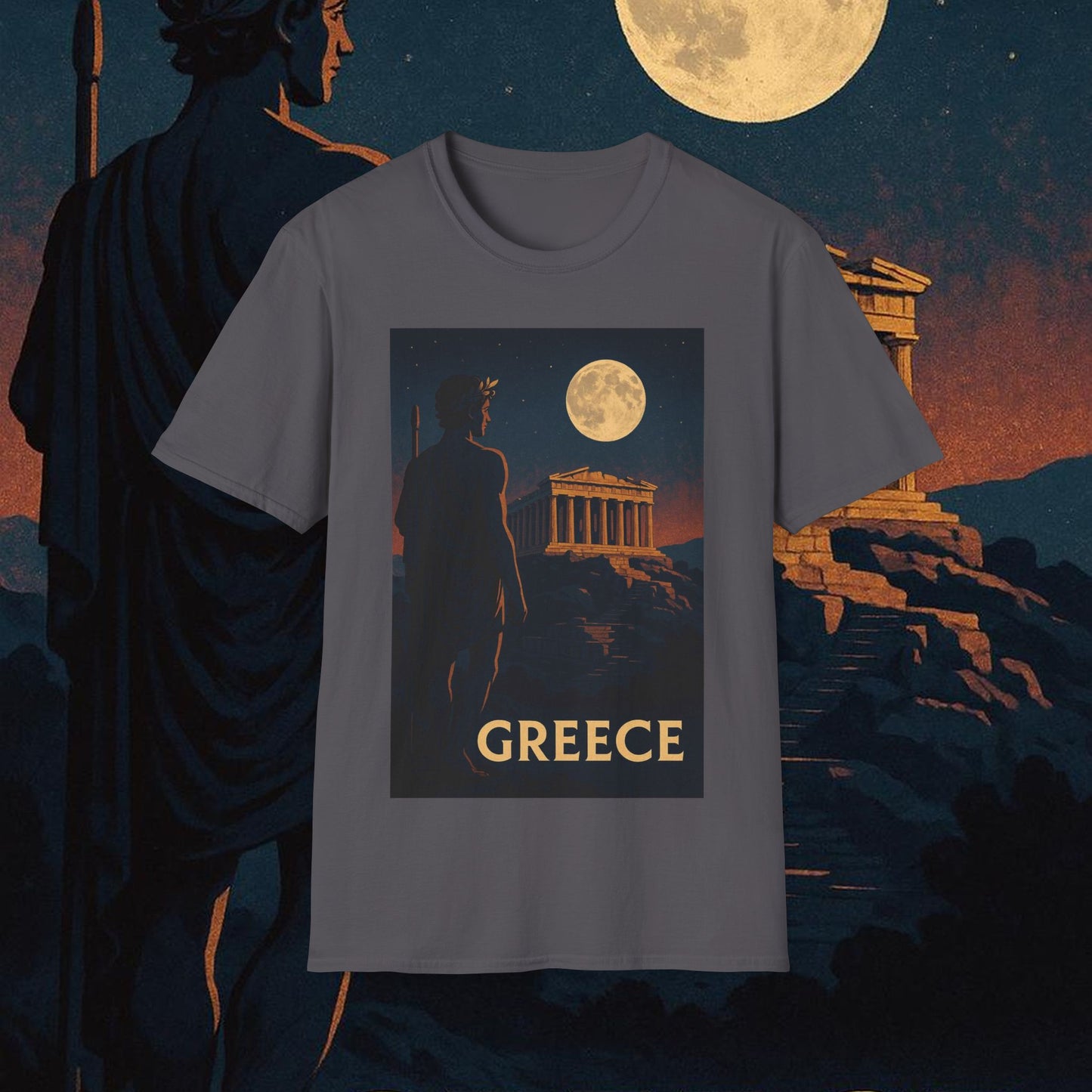 "Camiseta Grecia: Cuna de Dioses, Maravillas y Filosofía 🌊🏛️⚡"