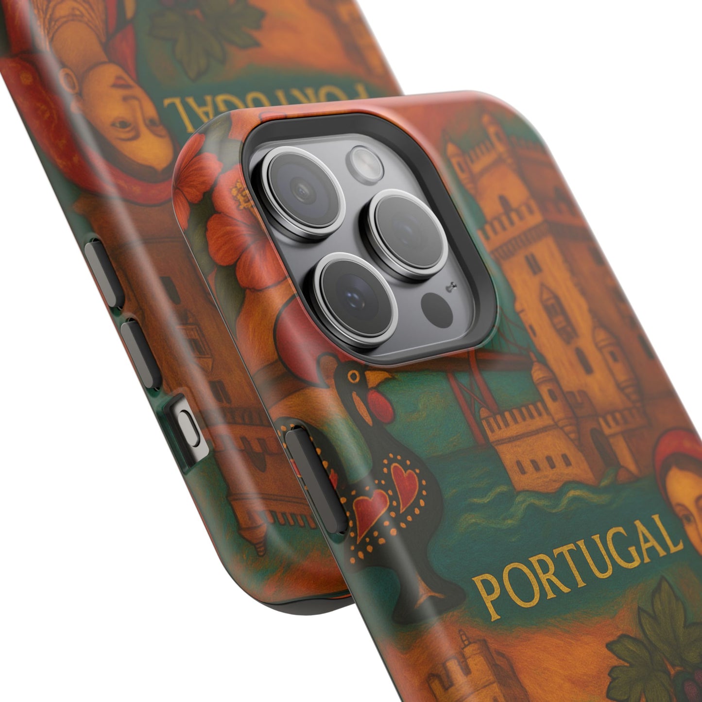 "Funda Magnética Reforzada Magnética Reforzada Portugal: Encanto Atlántico, Fados y Azulejos 🌊🎶🧿"