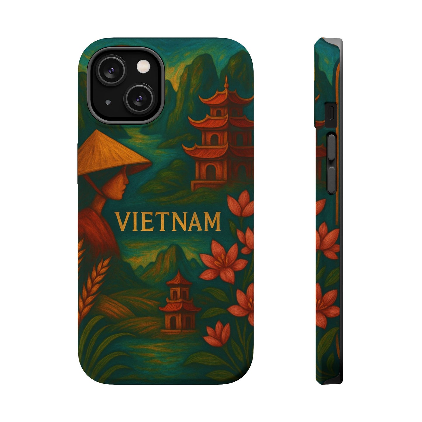 "Reinforced Magnetic Case Vietnam: Tradition, Nature and Ancestral Legends 🎋🏯🐉"