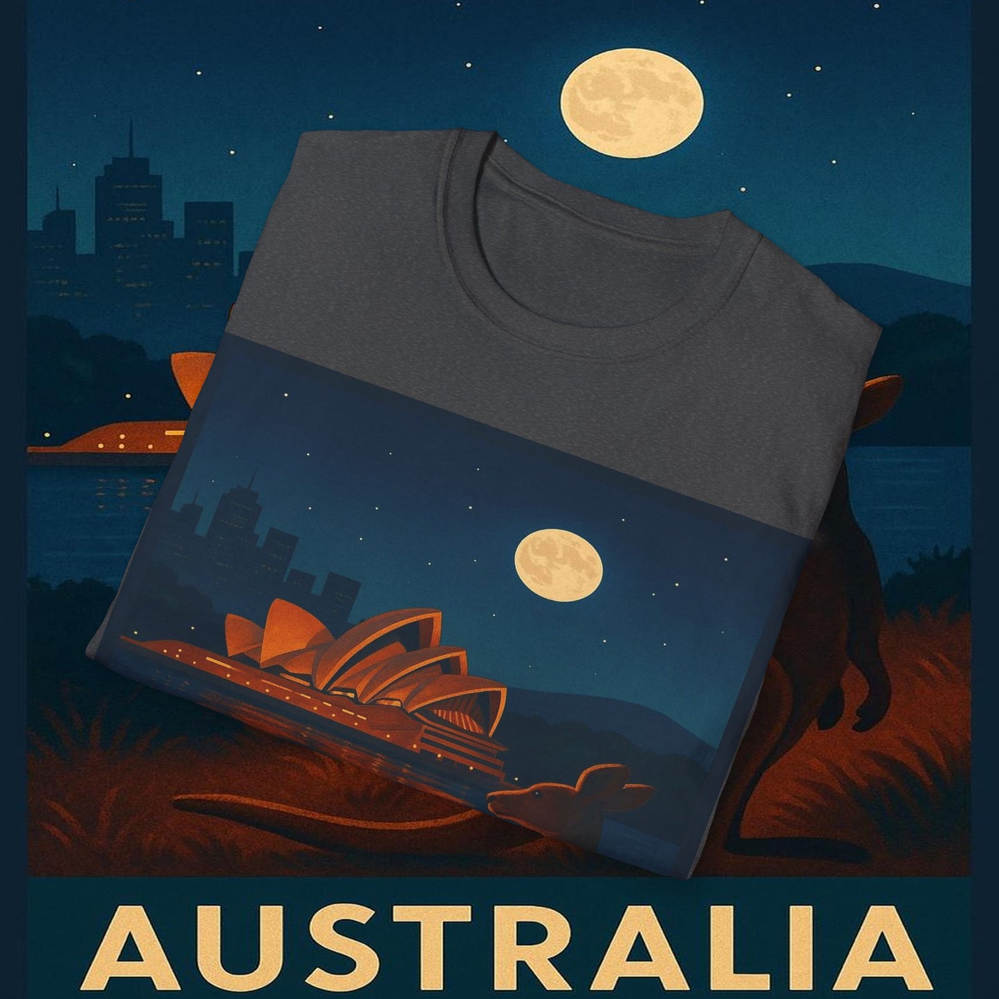 "Camiseta Australia 🌞 – Tierra de maravillas naturales y espíritu libre"
