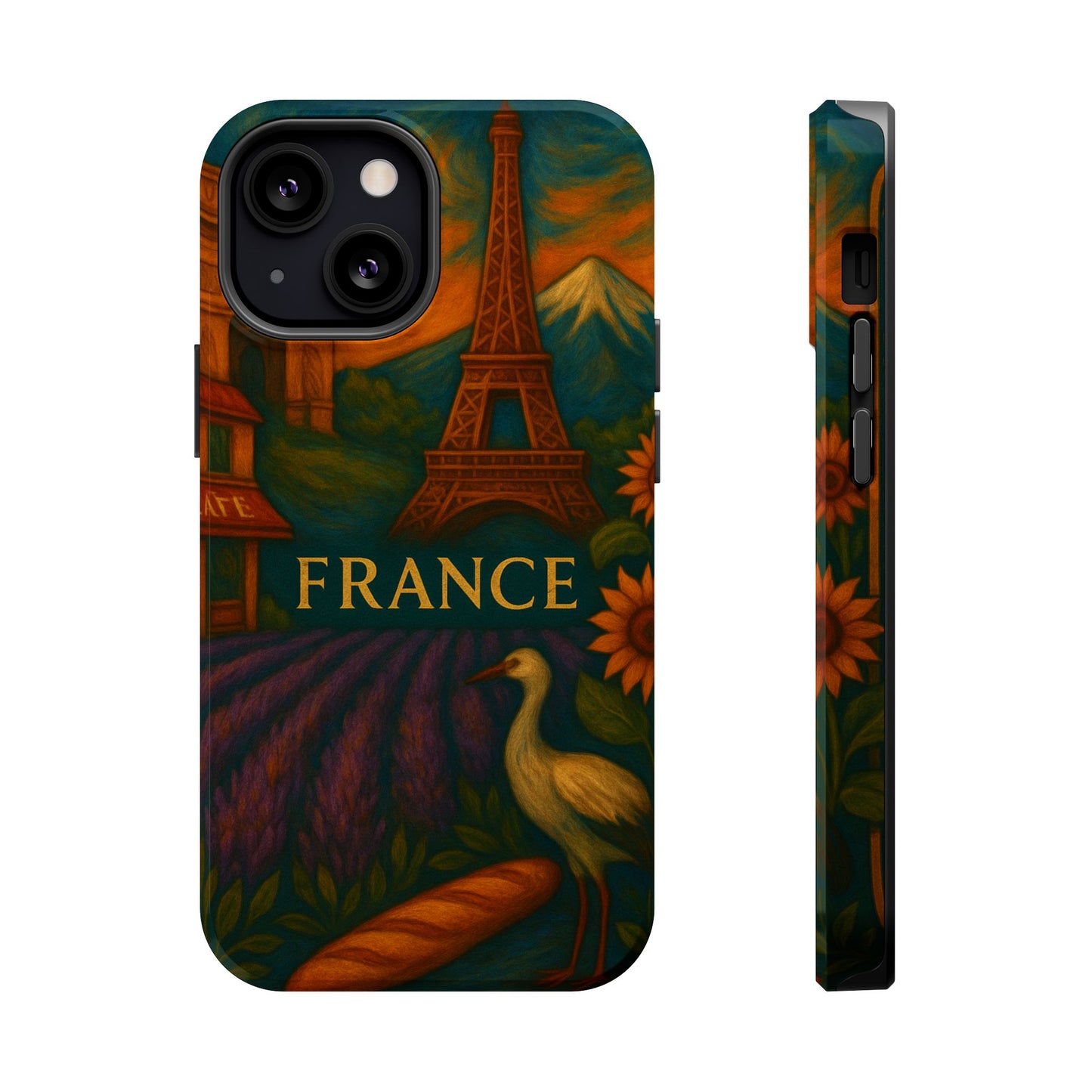 "Funda Magnética Reforzada Francia: Romance bajo la Luna 🌙🗼✨"