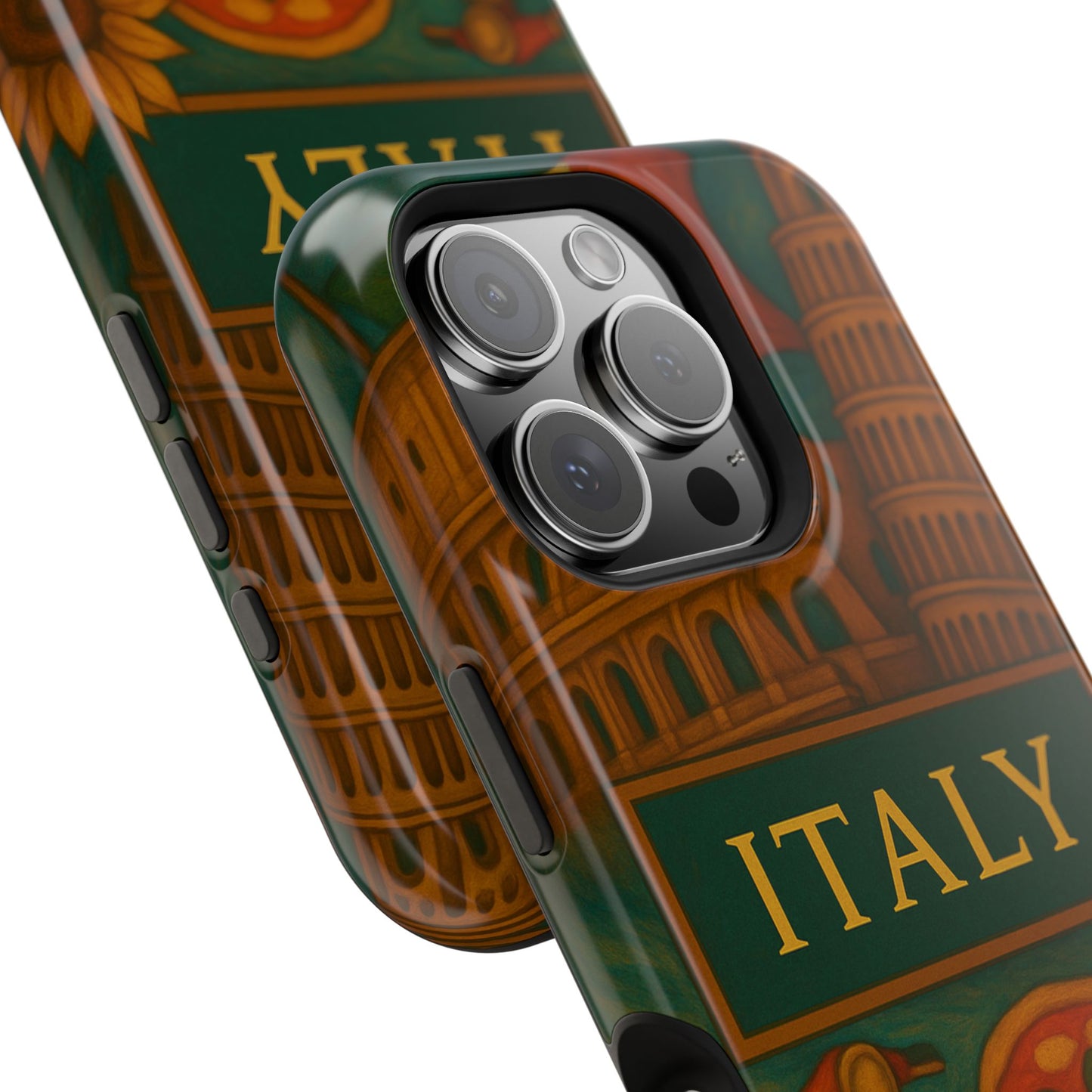 "Funda Magnética Reforzada Magnética Reforzada Italia: Arte, Pasión y Sabores Eternos 🎨🍝🏛️"