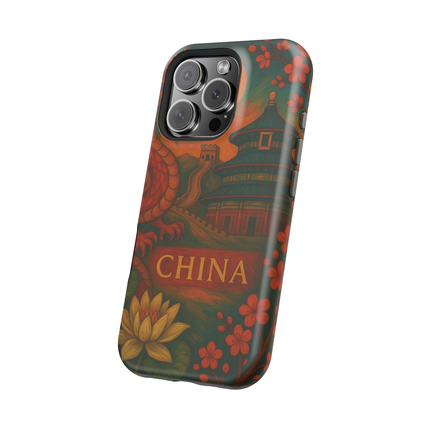 "Funda Magnética Reforzada Magnética Reforzada China – Dragones, murallas y leyendas eternas"