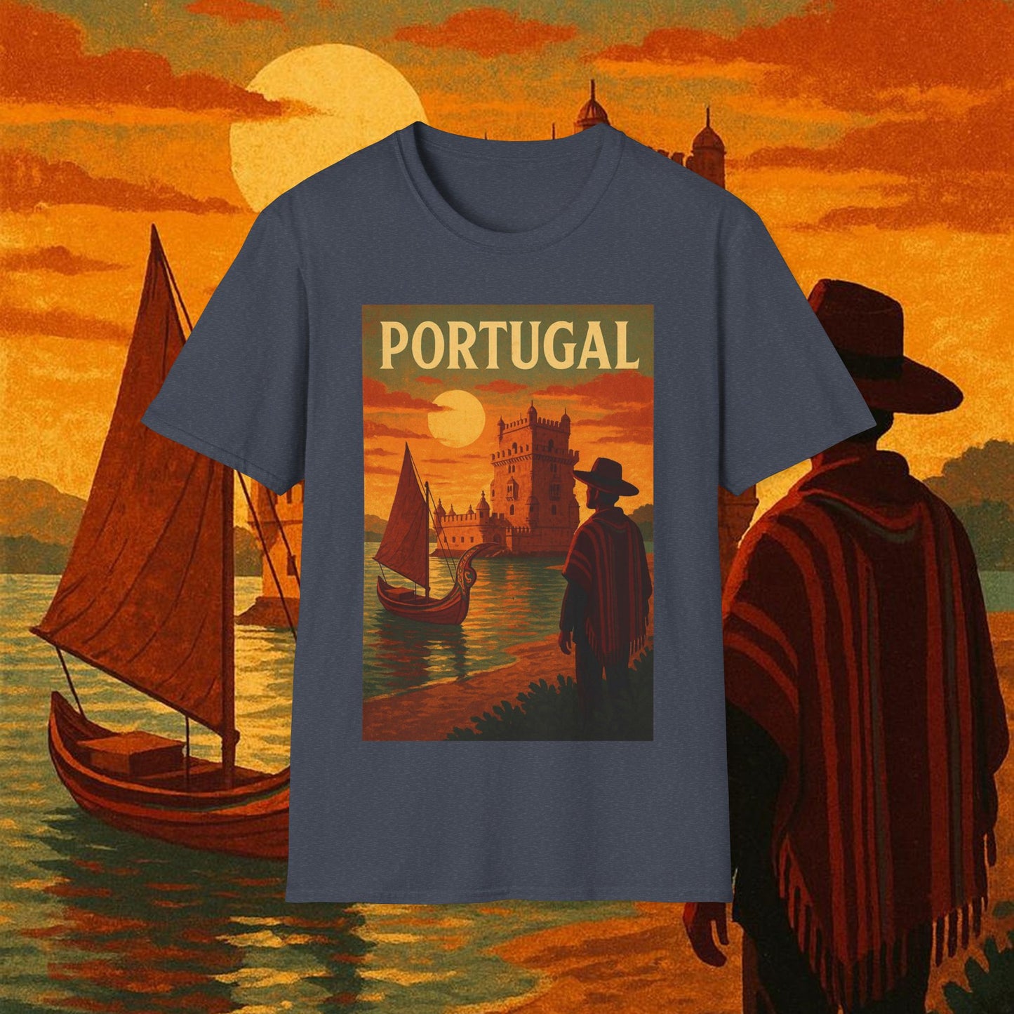 "Camiseta Portugal: Encanto Atlántico, Fados y Azulejos 🌊🎶🧿"