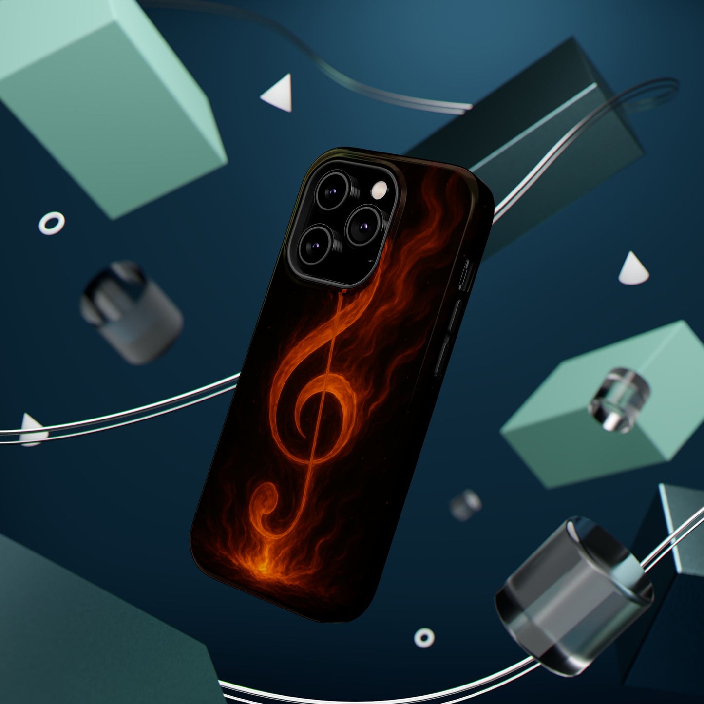 "Reinforced Magnetic Case Reinforced Magnetic Treble Clef 🎼🔥Where a note is born... a flame is born.” 🔥🎼